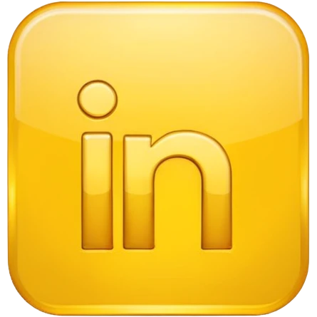 A yellow linkedin logo  emoji