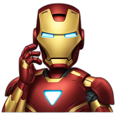 iron man talking on phone emoji