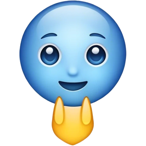🍃 In blue emoji