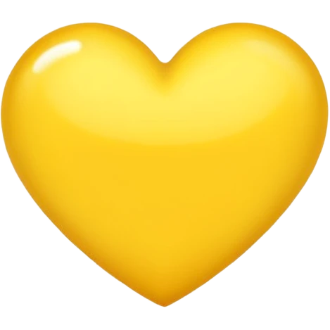 coração amarelo emoji