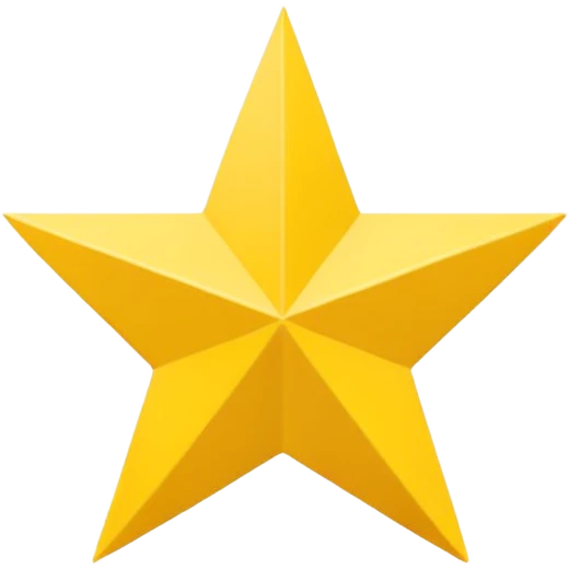 Black star on yellow circle background  emoji