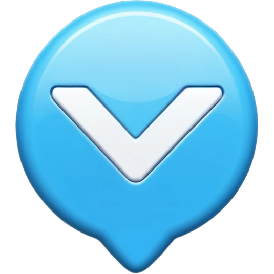 make a blue tick emoji emoji