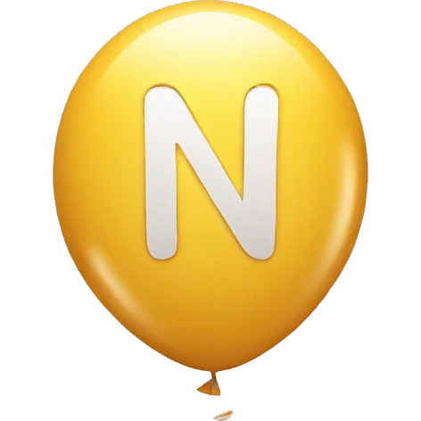 letter N balloon emoji