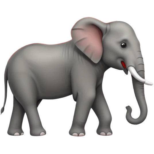 santander elephant red in Front of red triangle  emoji