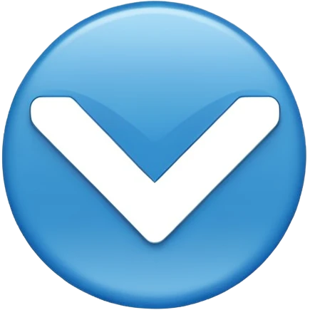 Blue check mark emoji