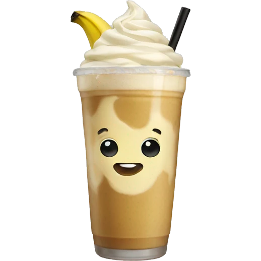 banana iced latte emoji