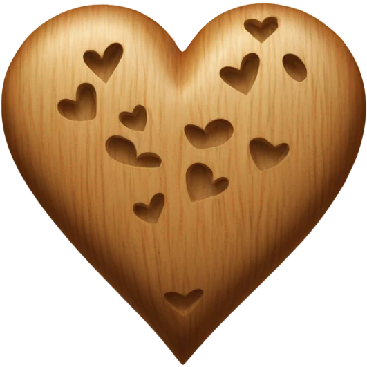 Wooden heart from “it ends with us” emoji