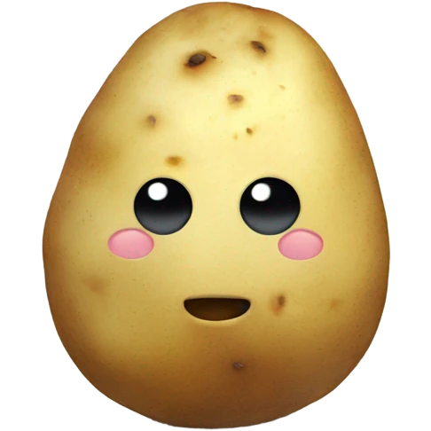 Potato playing video games emoji