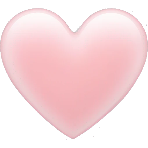 light pink heart emoji