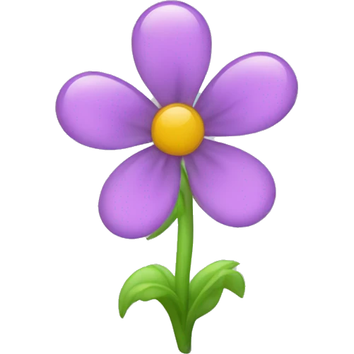 Glass flower  emoji