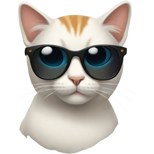 Cat with sunglasses emoji