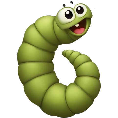 worm emoji
