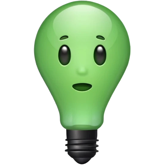 make exclamation mark in light green color emoji emoji