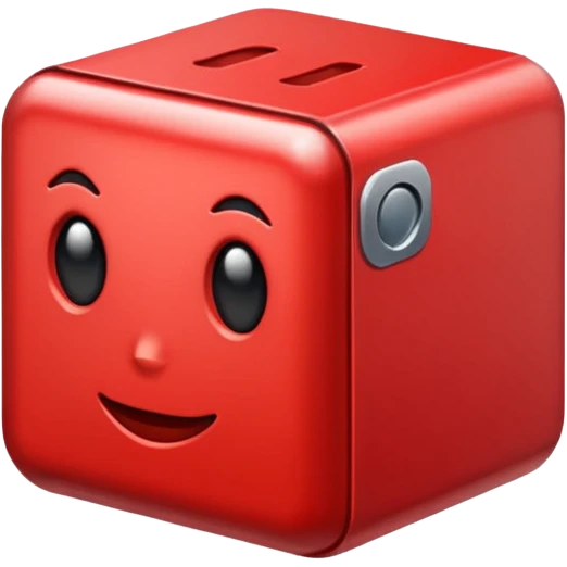Boxy red emoji