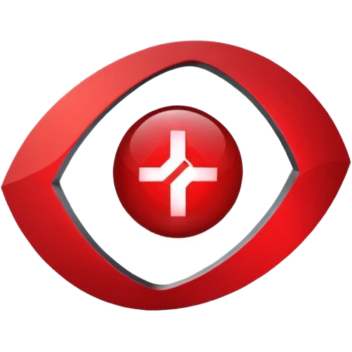 Eye-catching logo for MedSignal, red pulse cutting through geometric forms forming the letters ‘AI’, glowing red highlights with smooth, modern lines, clean white background, powerful and memorable for a tech-forward healthcare brand emoji