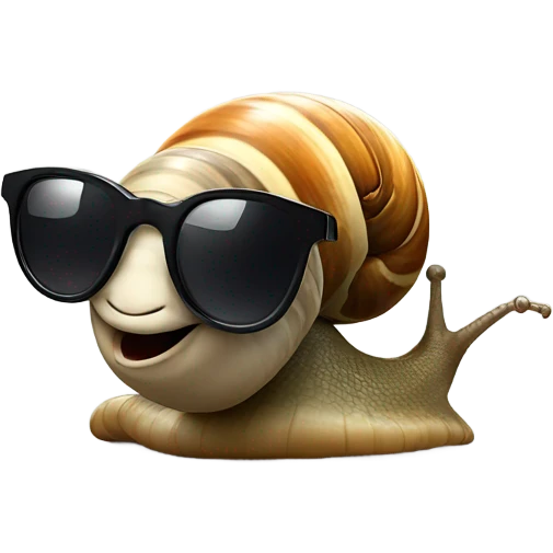 snail with sunglasses emoji