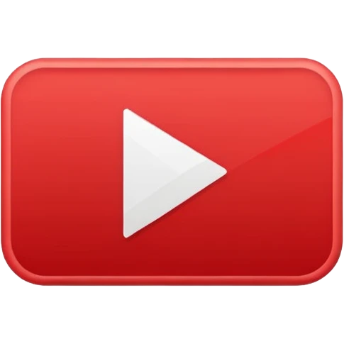 youtube logo red rectangle with withe arrow inside emoji