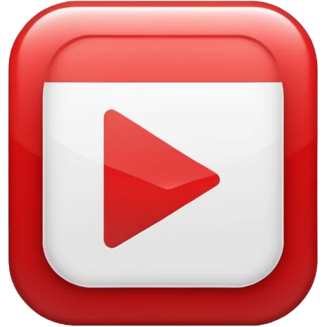 red and white play button minimalist emoji