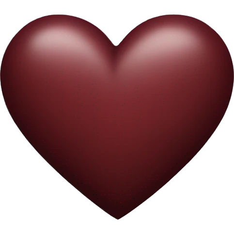 dark red heart emoji