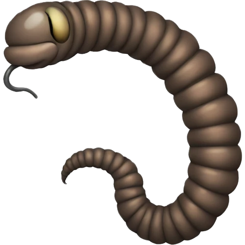 worm emoji