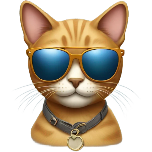 Cat with sunglasses emoji