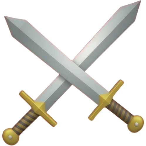 Lá cờ đỏ có hai thanh kiếm tréo qua emoji