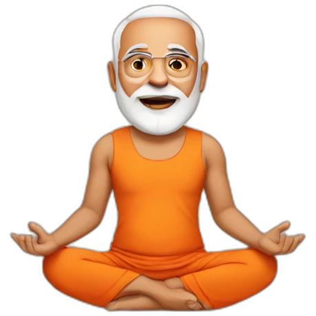 Modi yoga  emoji