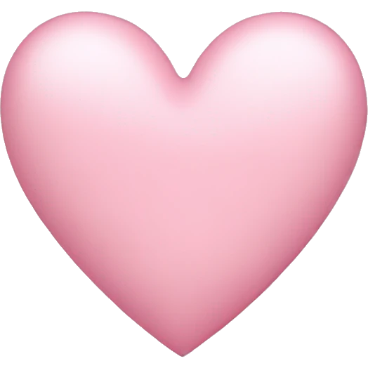 light pink heart  emoji