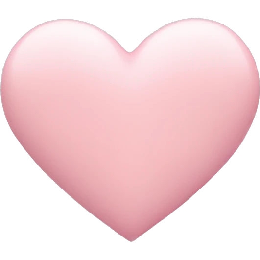 pastel pink heart emoji