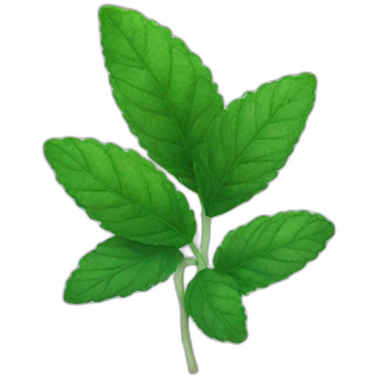 peppermint leaves emoji
