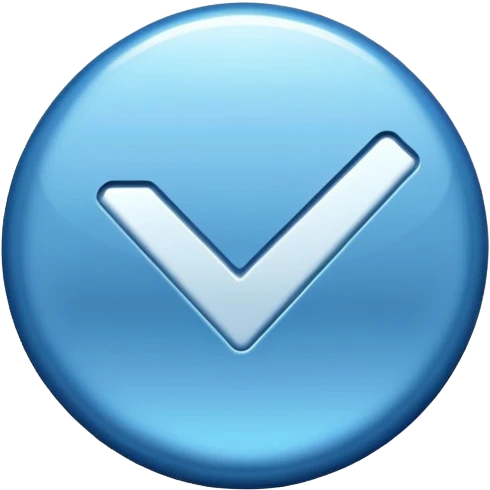 Verified blue tick  emoji