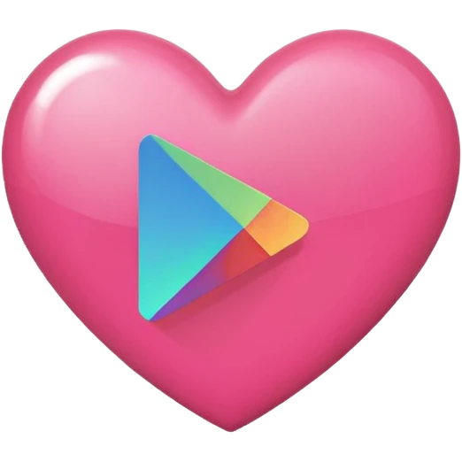 pink girly google play store logo emoji