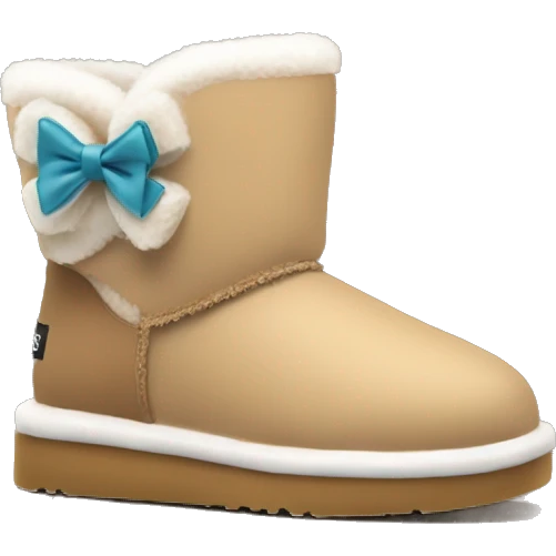 ugg boots with cute bow  emoji