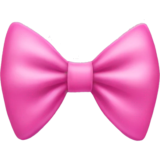 Pink bow emoji