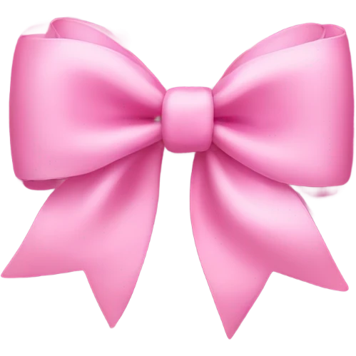 Pink bow emoji