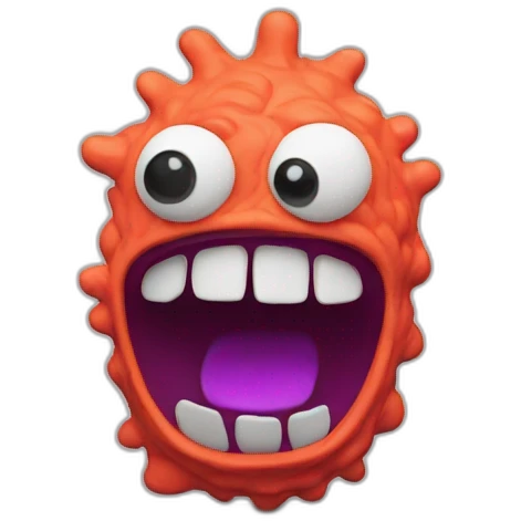Plasticine funny Monster emoji