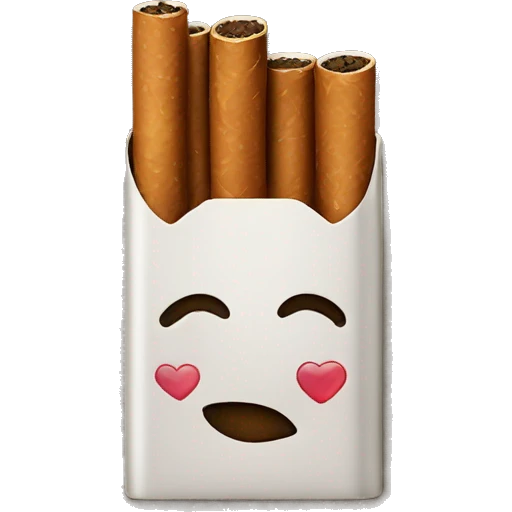 Cigarrete with a heart emoji