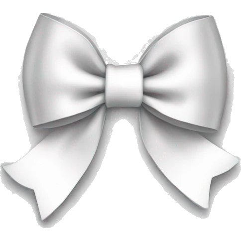 White bow emoji