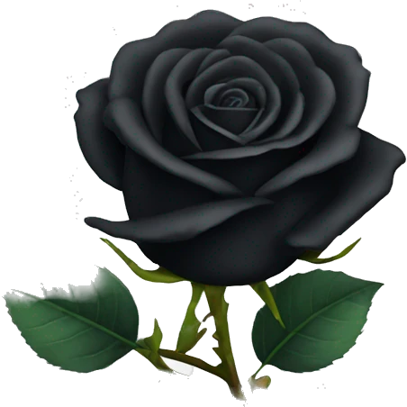 black rose emoji