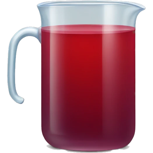 glass jug of red juice emoji