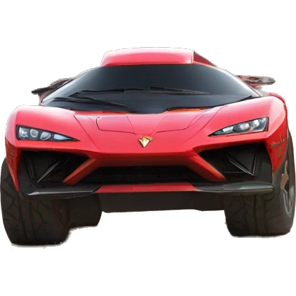 Side view Wonder woman’s feminine appearance offroad capable long-travel suspension 4x4 hypercar  emoji