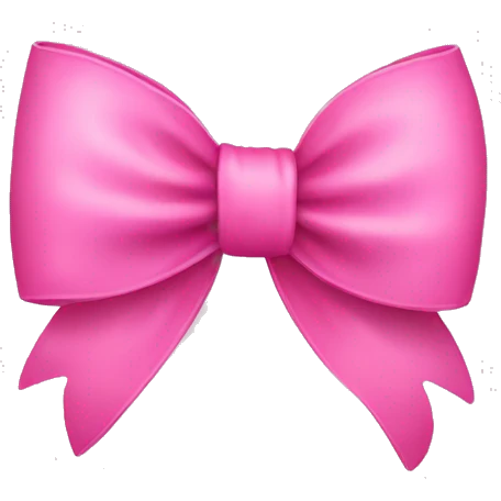 pink bow emoji