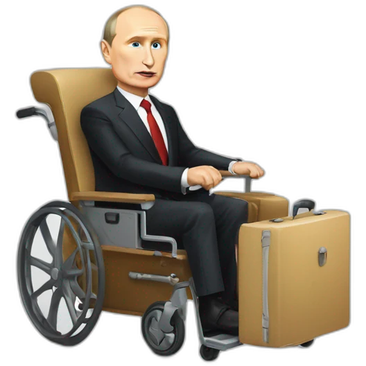 vladimir putin coffin suitcase wheelchair meatcube emoji