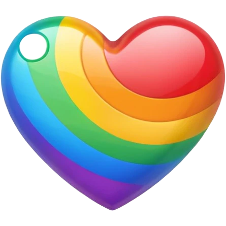Heart gay pride emoji