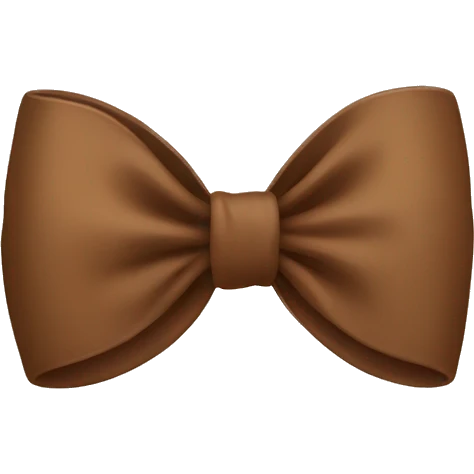 Brown bow emoji