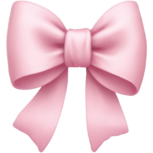 light pink bow emoji