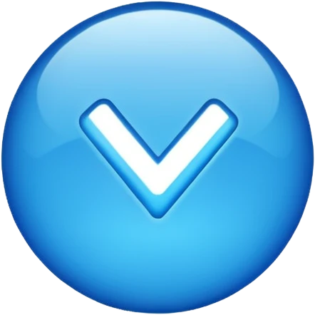 Синия галочка emoji