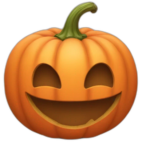Chat citrouille emoji
