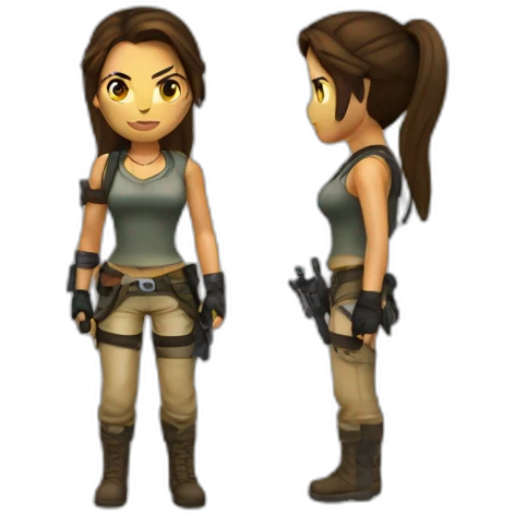 Lara Croft emoji