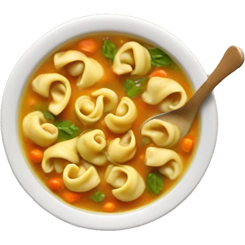 Tortellini soup emoji